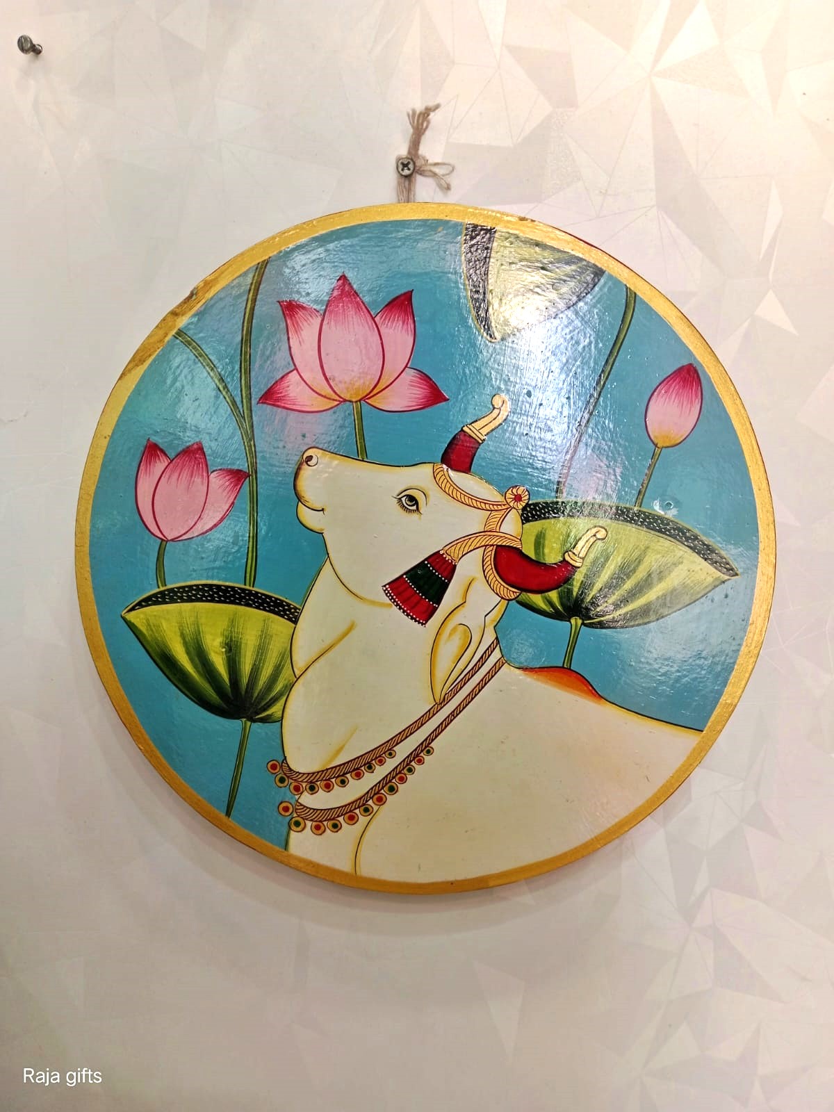 Pichwai cow wall plate